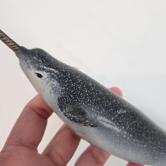 CollectA Narwhal Figure Realistic Sea Creature Ocean Animals Toy 10.5" - Picture 3 of 10